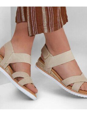 New Skechers BOBS Desert Kiss Sandals - Secret Picnic Size 10